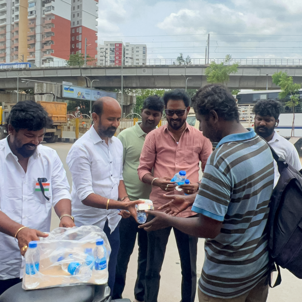 Food and water donation drive